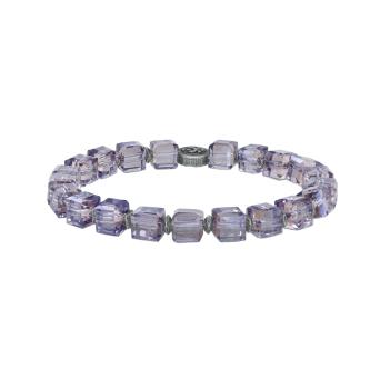 dark lila iris  - Cubes - Konplott bracelet